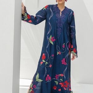 Pakistani Designer Nadia Farooqui Kaftan Nwt Small